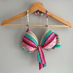 Push-up Neon Bikini Top like new